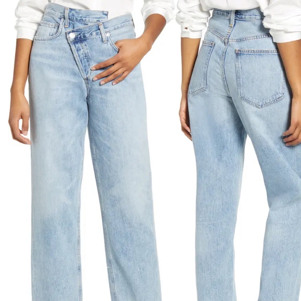 Agolde 90's Criss Cross Straight Jeans
